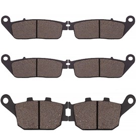 Cyleto Front and Rear Brake Pads for Honda CB 600 FW/FX Hornet 1998-2000 CBF 600 2004-2006 CBR 600 F 1995-1998