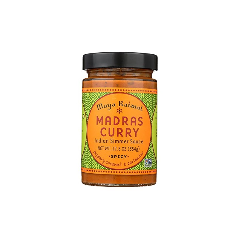 Maya Kaimal Sauce Simmer Madras Curry, 12.5 Oz (Case of