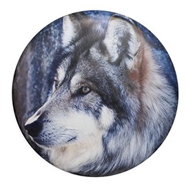 Spare Tire Cover, Wheel Cover with Wolf Print Waterproof Dust-Proof Universal Fit for Jeep, Trailer, RV, SUV, and Camper Van (15 Inch)