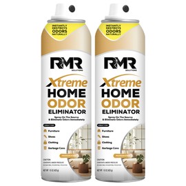 RMR Xtreme Home Odor Eliminator Spray - Neutralize Furniture, Clothing, Shoes, Garbage Cans, and More, 15 Ounces, 2-Pack, Unscented