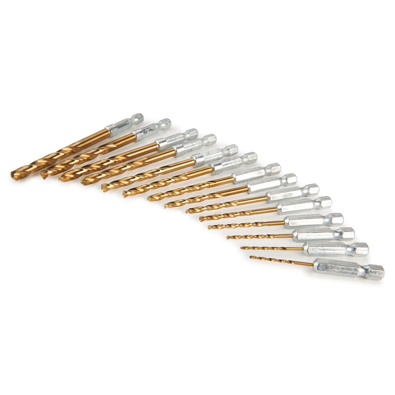 Montana Brands MB-64340 14 Piece Titanium Coated Drill Bit Set