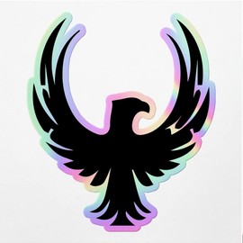 Holographic Decal Stickers of Eagle Tattoo 2 Premium Waterproof Vinyl Decal Stickers for Laptop Phone Accessory Helmet Car Window Mug Tuber Cup Door Wall Decoration ANDVER350412bHO