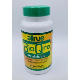 Generic BioQre Probiotic Bacticontrol Support Bacterium Cure Bacticure Control 60 Capsules Acidophilus Probiotics 1 Billion Vital Detox Candida 1 Bottle. Natural (1)
