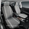Road Comforts Baja Blanket Seat Covers Gray Diamond Bucket Seat
