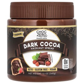 ChocZero Dark Cocoa Hazelnut Spread, 12 oz (340 g)