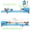 Mini Wood Lathe Machine Multi-Purpose Upgraded And Lengthened Processing Diameter