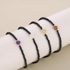 COAI Black Tourmaline Bracelet with Gemstone Beads for Women, Stone,