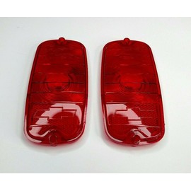 Performance PFM-133034 Tail Light Lenses w/Bowtie & Gaskets, Rear, Left and Right, Smooth Red, Set of 2 for 1966 1965 1964 1963 1962 1961 1960 Chevy C10 Pickup C20 C30 K10 K20