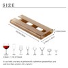 Vaisoeny Wine Glass Holder - 4Pack Under Cabinet Rack, No