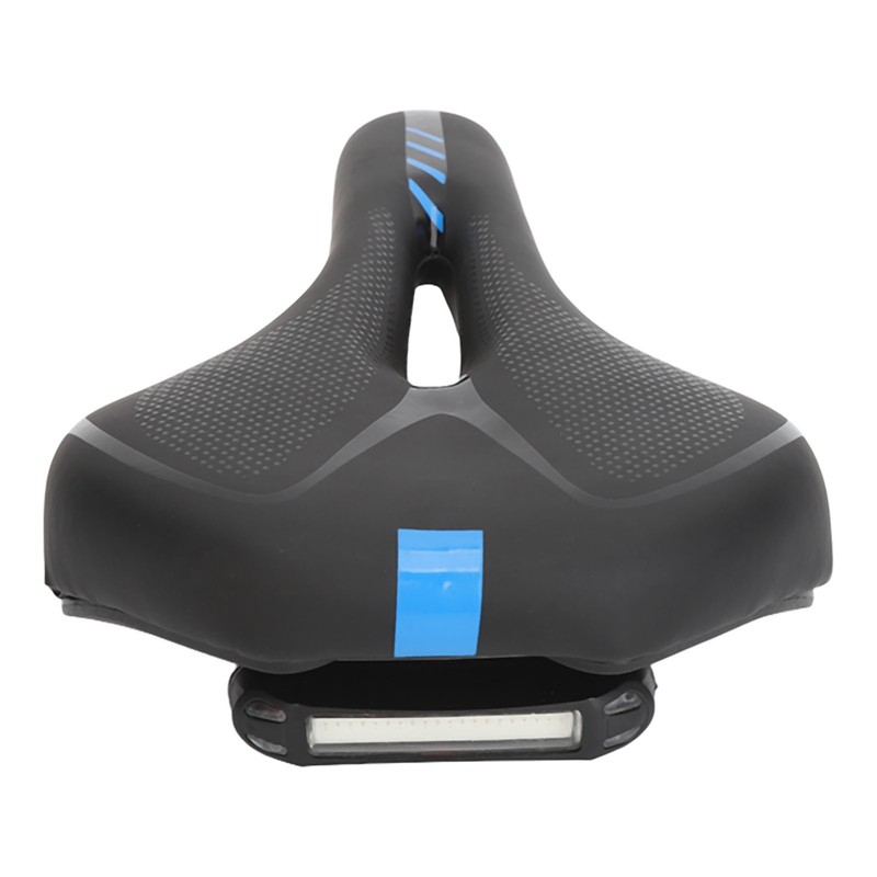 Road Bike Saddle Black Hollow Ergonomic Soft Silicone Sponge Tail