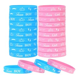 10 Pulseras Gender Reveal Fiesta Revelación De Sexo Boy Girl