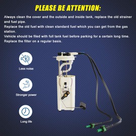 Fuel Pump FP3507M for 00-05 Chevy Cavalier & Pontiac Grand AM/Sunfire, 04 05 Chevy Classic, 00-03 Chevy Malibu, 01-04 Oldsmobile Alero E3507M