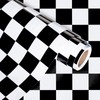 WRAPAHOLIC Checkered Flag Wrapping Paper Roll - 17 Inch x