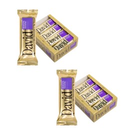 David Protein Bar, Blueberry Pie, 24 Protein Bars | 28g of Protein | 150