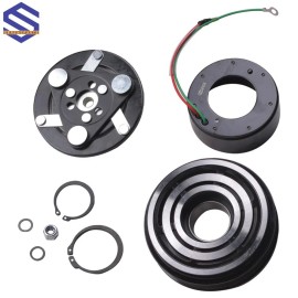 Unbranded New AC Compressor Clutch Kit For Honda Fit 2007-2008 1.5L Pulley Coil Bearing