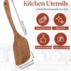 Set of 2 wooden spatulas, wooden cooking spoon, wooden spatula,