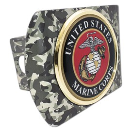 Marine Corps Camo Crest Hitch Cover