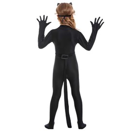 Suffolly Black costume for children, carnival, fancy dress costumes (black, 130)