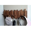 GOGREEBELL Natural Wood Wall Mounted Piano Coat Rack| Coat Rack