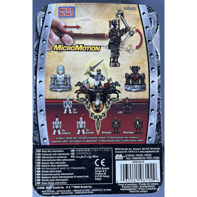 MEGA BLOKS KING ARTHUR MICRO MOTION ACTION FIGURES SET 96102