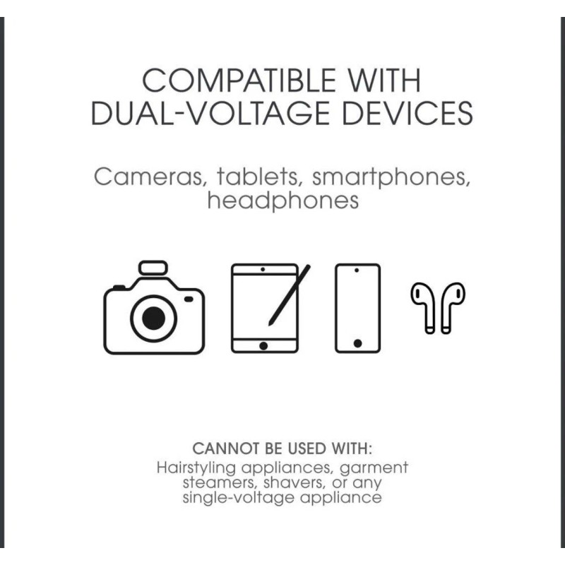 Travel Smart Polarized 12W Power Adapter Plug 4pc Set