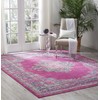 Nourison Passion Traditional Bright Colorful Area Rug, 8'X10', FUCHSIA