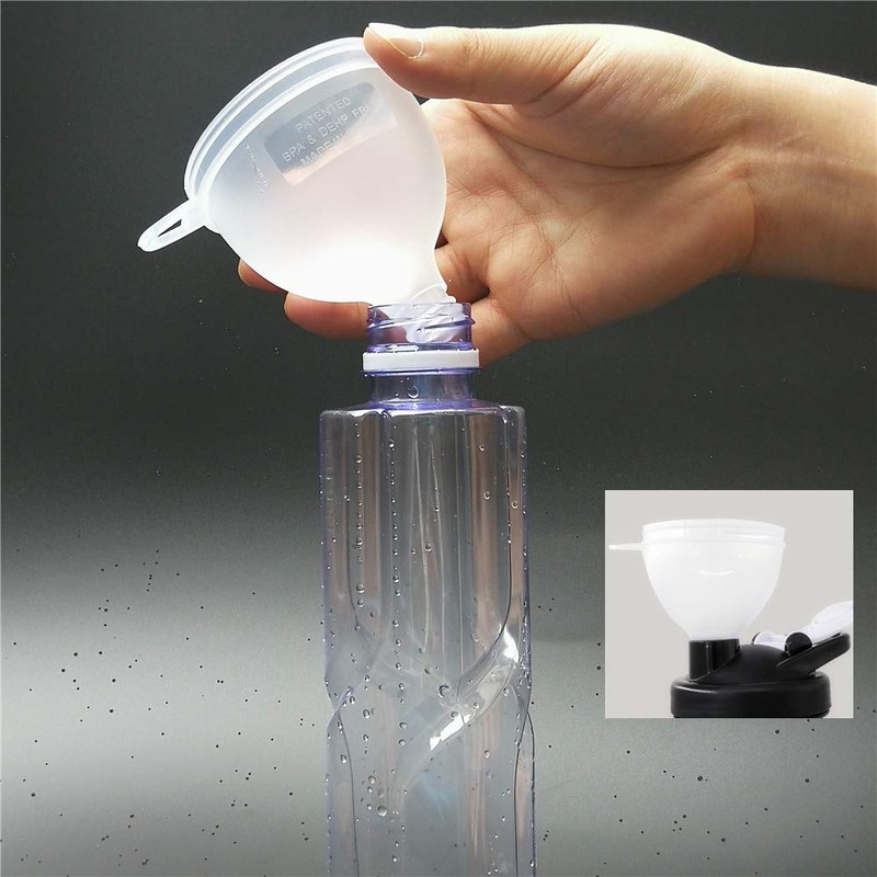 REOOHOUSE Portable Powder Container Funnel Supplement Tablet Storage Nutrition BCAA