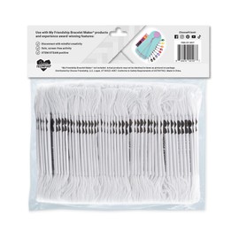 Choose Friendship, My Friendship Bracelet Maker White Expansion Pack, 100 Pre-Cut Threads (Embroidery Floss)