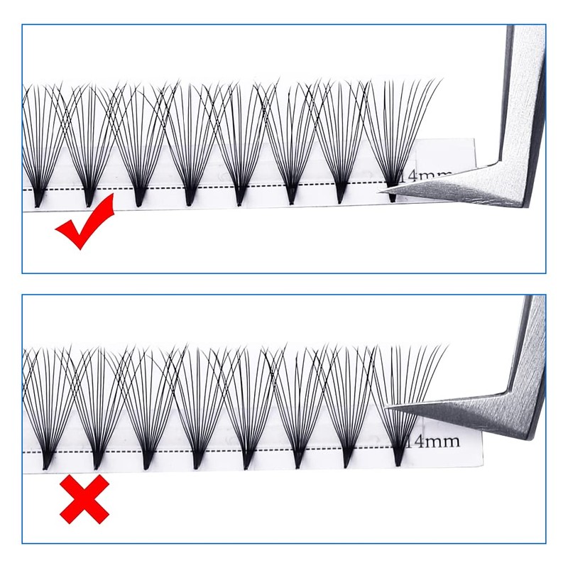 Ready-to-Use Eyelashes, Fans, 14D Volume Eyelashes for Eyelash Extension, Prefanned