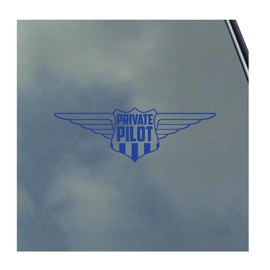 Private Pilot Wings Vinyl Sticker Decal Bush PPL License CFI Instructor Student Teacher Training Flight School