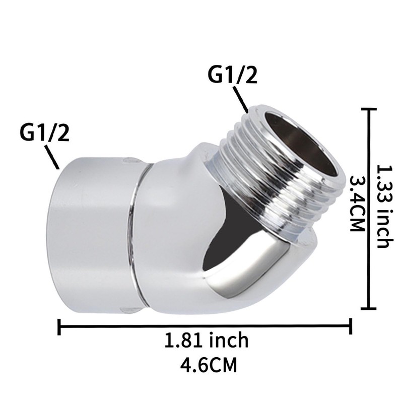 Shower Head Holder Handhold Shower Elbow Adapter Brass Adjustable Shower