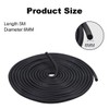 Round Cord Seal 6 mm x 5 m Rubber Foam