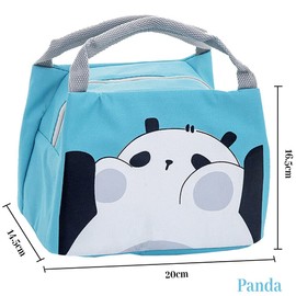 Hillylolly Lunch Bag, Cool Bag, Picnic Bags, Lunch Bag Cute, Lunch Box Bag, Mini Small Insulation Bag, for Women, Adults, Students and Children (Blue)