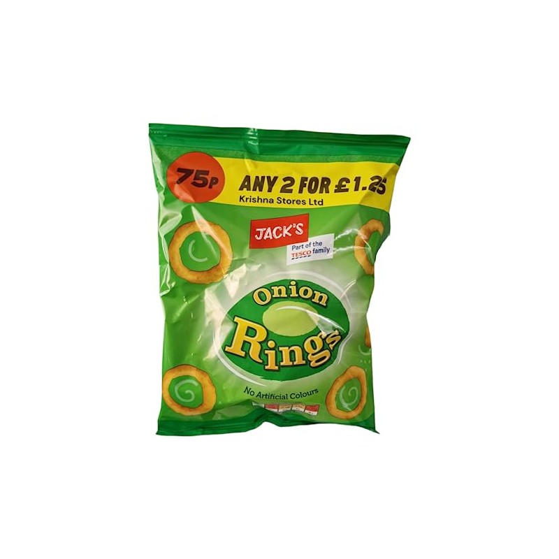Jack's Onion Rings 18 bags - 60g each Exclusively sold