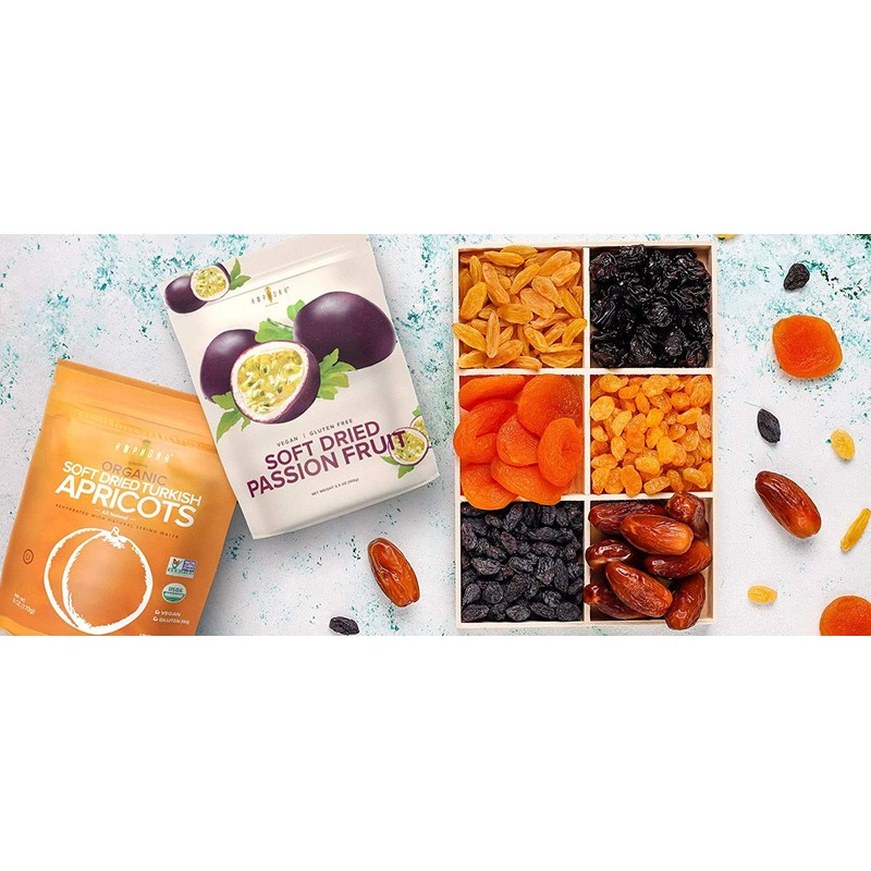Amphora Soft Dried Passion Fruit Chunks 3.5 Oz Each (Pack