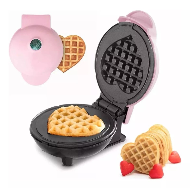 KFMX Mini Máquina Portátil Para Hacer Waffles En Forma De
