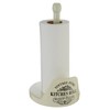 Premier Housewares Vintage Home Kitchen Roll Holder, Cream, Dolomite, Pine