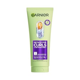 Garnier Curl Shampoo Method for Curls, Sulphate-Free Hydrating Shampoo for Curly Hair & Type 4 Coils, Up to 7 Days Hydration, Vegan, 150ml