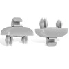 EVRBUL 2PCS Grey Inner Sun Visor Clips Holders Supports Brackets