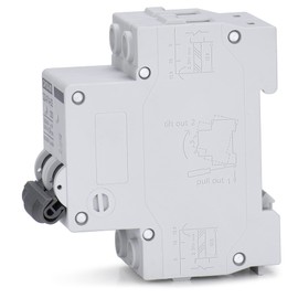 Chtaixi AC Miniature Circuit Breaker, 16 Amp 120V/240V 2 Pole DIN Rail Mount Circuit Breaker, Solar AC Disconnect Switch, Thermal Magnetic Trip MCB C16