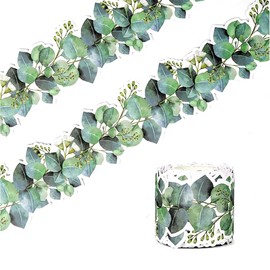 Enwye Eucalyptus Leaf Flower Border Stickers for Bulletin Boards Blackboard Decorative Paper for Notices