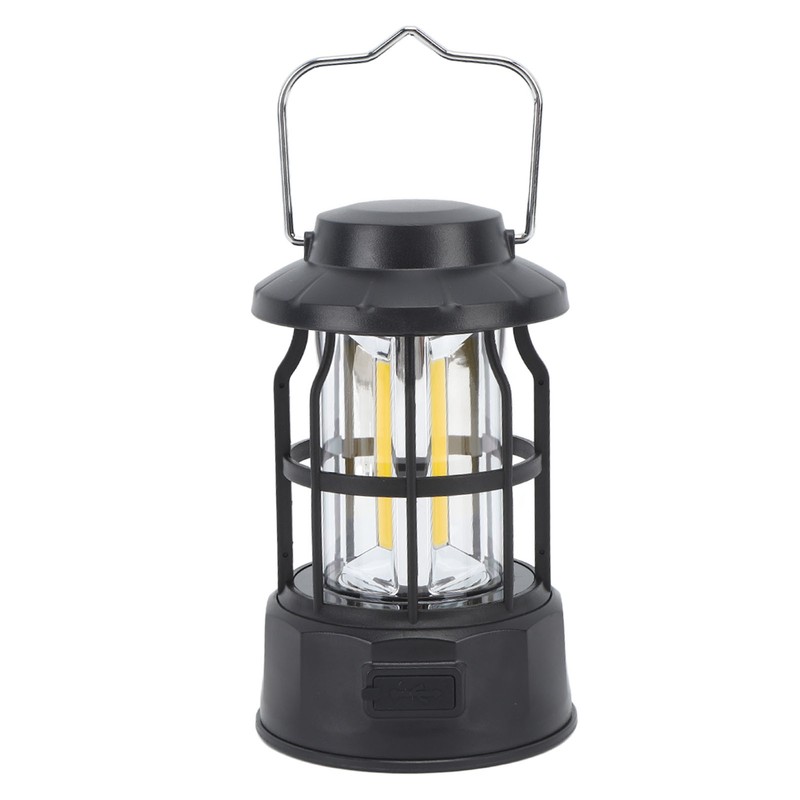 Rechargeable LED Camping Lantern Retro Portable Camping Lantern Survival Light