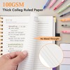 FREBLASO 5 Subject Notebook with Removable Dividers Tabs, 300 Pages