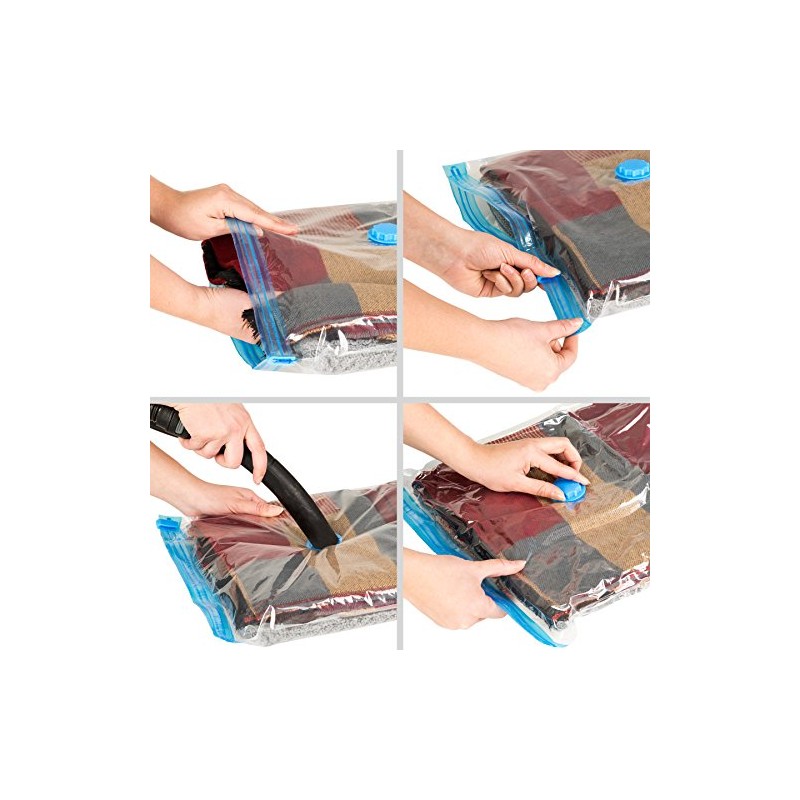TecTake 402525 Vacuum Storage Bag Clothes Bag Various Quantities and