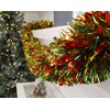 Christmas Concepts® Red/Green/Gold Chunky/Fine Christmas Tinsel - 4 Metre -