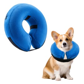 Inflatable Dog Collar Protective Inflatable Collar with Quick Release and Adjustable Fit Inflatable Pet Protection Cover Recovery Collar for After Surgery Protects from Stitches Bites Lick and Wound M