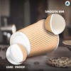 Nationwide Paper Coffee Cups Without Lids 16oz Disposable Takeaway Coffee