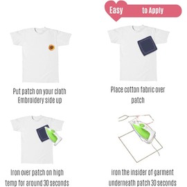 40 Pieces Iron on Patches Kids Adults Iron on Patches Embroidered Patches Iron on Patches for Hat Jeans Jackets Backpacks DIY Accessories Daisy Flower Sunflower Butterfly