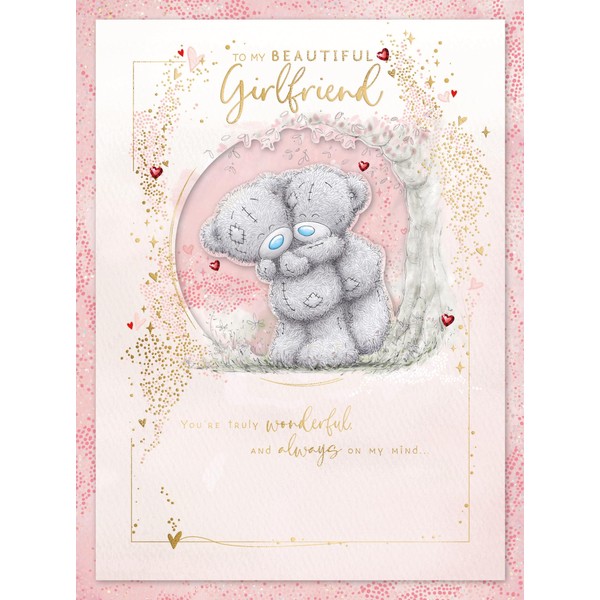 Me To You Bear Beautiful Girlfriend Valentine's Day Card in
