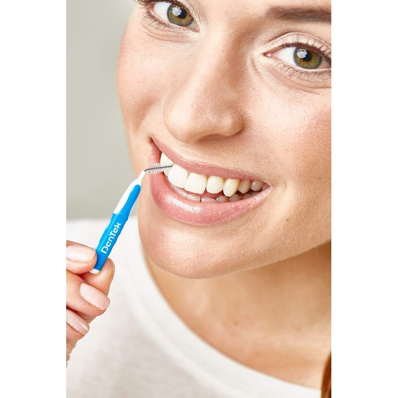 DenTek Easy Brush Interdental Brushes, ISO3/0.6mm for removing food and